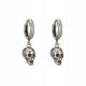  Elegáns GOTHIC ezüst SKULL ezüst fülbevaló