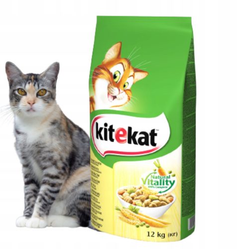 Granulátum macskáknak - Kitekat csirke zöldségekkel 12kg