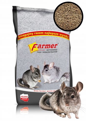 Takarmány kis rágcsálóknak - Farmer Feed Granules a Chinchillas 25 kg -ra