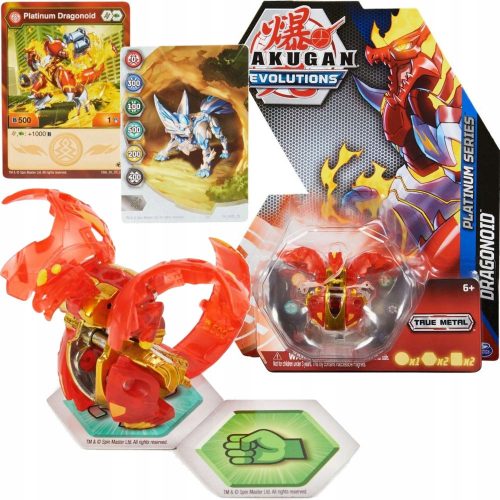 Játék figura - Bakugan Evolutions Platinum Figuine Dragonoid