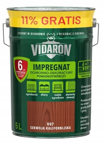 VIDARON Impregnátum 4,5L+11% SEKWOJA KALIFORN.