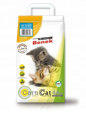 Alom nyulaknak és kis rágcsálóknak - Super Benek Corn Cat Morska Bryza 14L kukorica