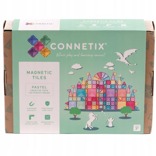  Connetix Pastel Creative Pack mágneses blokkok 120 db.