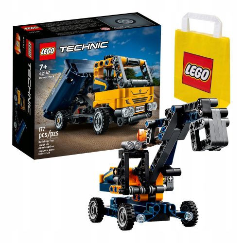  LEGO Technic dömper 42147 + LEGO 6315786 PAPÍRTASKA VP SMALL S 24X18X8