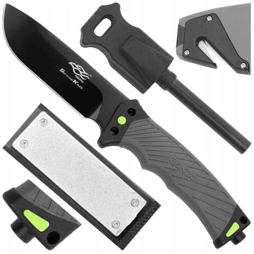 Kés, machete - Kés egy rögzített ragasztóval Ganzo G8012-gy