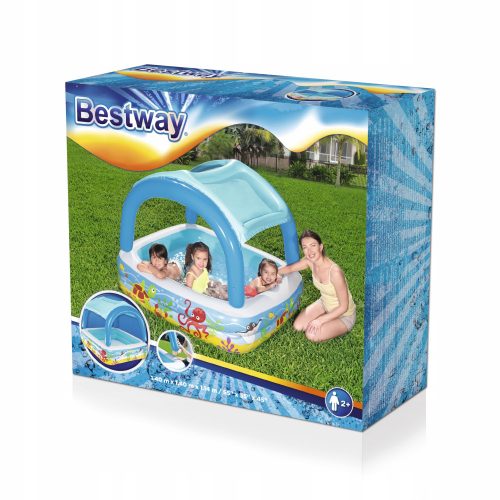 Bestway téglalap alakú felfújható medence 147 x 147 cm