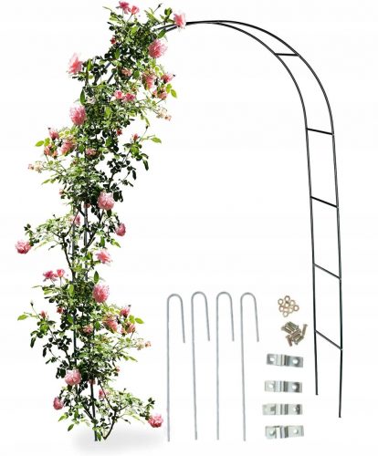 Pergola - Kerti pergol rózsa virághoz 240 cm + horgonyok