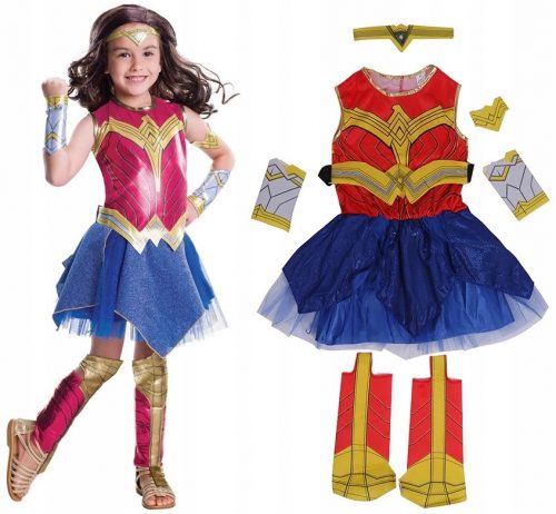 Lány jelmez - OUTFIT WONDER WOMAN RUHÁZ 128-134