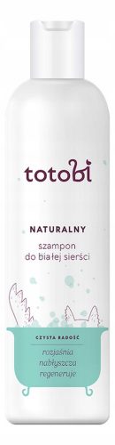 Sampon macskáknak és kutyáknak - Totobi sampon fehér állati hajhoz 300 ml