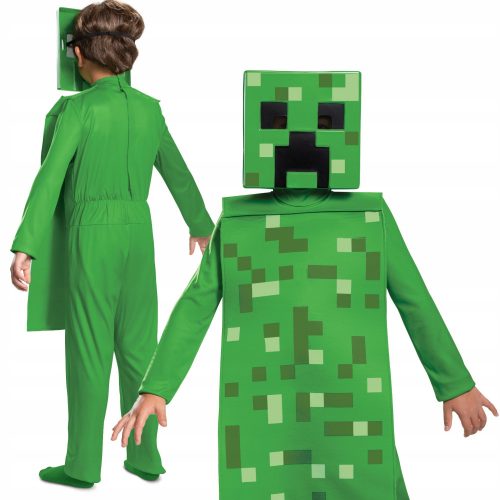 Fiú jelmez - MINECRAFT jelmez CREEPER farsangi jelmez 7-8 ÉVES