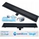 SANITLINE Lineáris lefolyó BLACK MAT 80cm 2IN1 ALACSONY