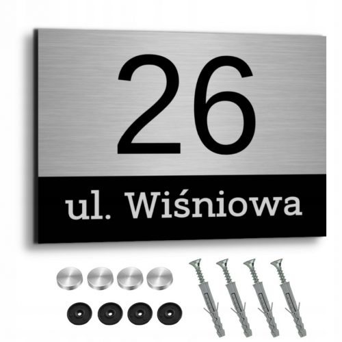 Házszám 3dcity 40 x 30 cm