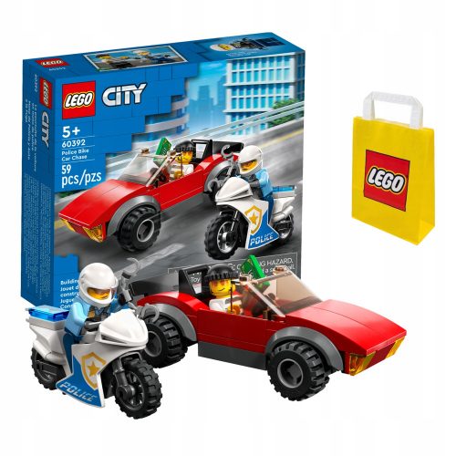 LEGO City - A LEGO városi rendõrség motorkerékpár -üldözése.