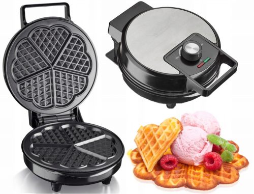 Gofrisütő - XL Wafflewoman Waflowicica Hearts 5 Waffles 1200W