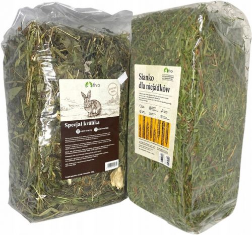 Takarmány kis rágcsálóknak - Tivo Herb Food 1 kg nyúl + Eatery széna