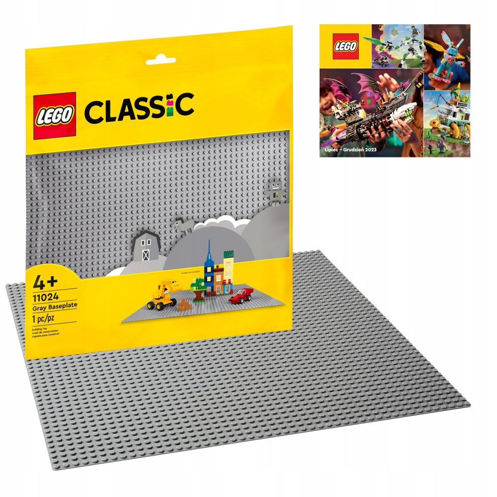 Tábla Lego Alatt Lego Classic – Szürke építőlap 11024