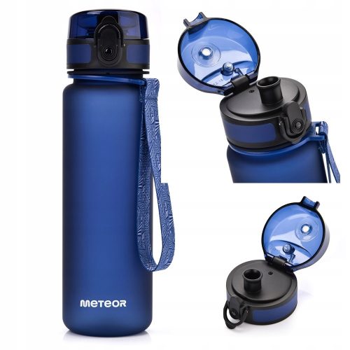 Shaker, edzőtermi palack - Víz palack 1l Navy Blue Tritan BPA ingyenes