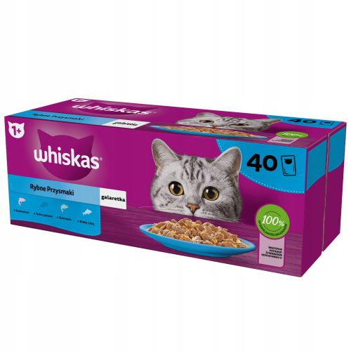 Konzerv macskáknak - Whiskas felnőtt halak finomságai sasz 40x85g