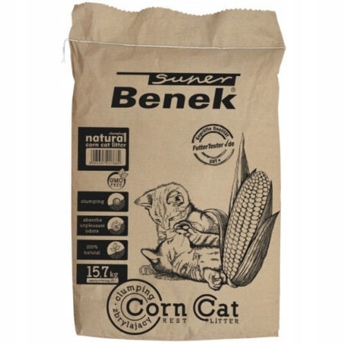 Alom nyulaknak és kis rágcsálóknak - Super Benek Corn Cat 25L kavics