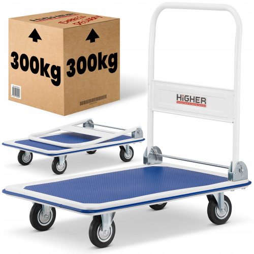 Raktári szállító platform kocsi 300 kg