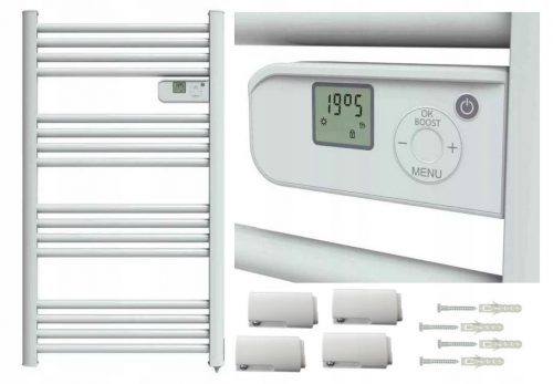 Goodhome elektromos fürdőszobai radiátor 500 W 545 x 980 mm fehér