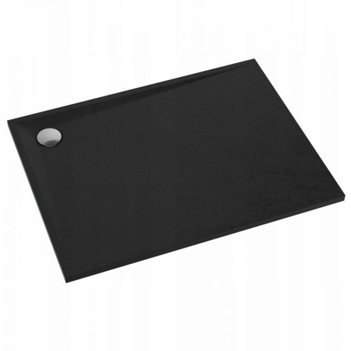  Téglalap alakú zuhanytálca LIBRA Black Stone 90x140 Schedpol Schedline, fekete