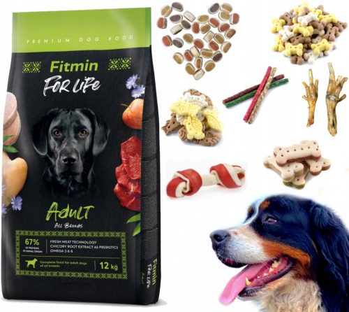  FITMIN FOR LIFE FELNŐTT FAJTÁK 12KG + INGYENES AJÁNDÉKOK