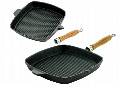 Serpenyő - Grill sült serpenyő 26 cm öntöttvas grill gáz indukt