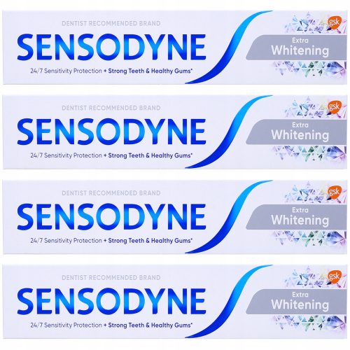 Fogkrém gyerekeknek - Sensodyne extra fehérítő fogkrém 4 db