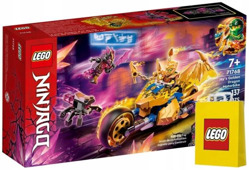  LEGO Ninjago Jay Golden Dragon motorkerékpár 71768 + LEGO papírtáska