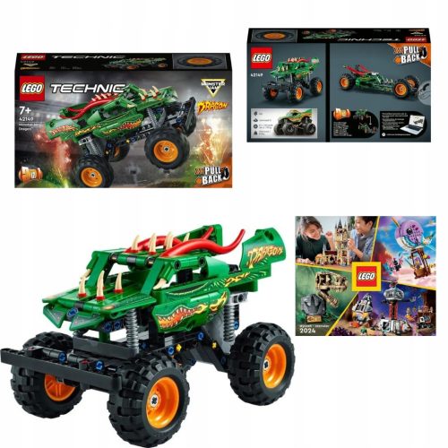 LEGO Technic Monster Jam Dragon 42149 + LEGO KATALÓGUS 2024 ÚJ