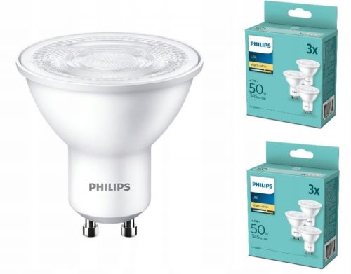 A Philips LED izzó 4.7 GU10 6 DCS -ben.