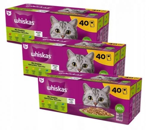 Konzerv macskáknak - Whiskas keverjük össze az ízeket a zselében 120x85g