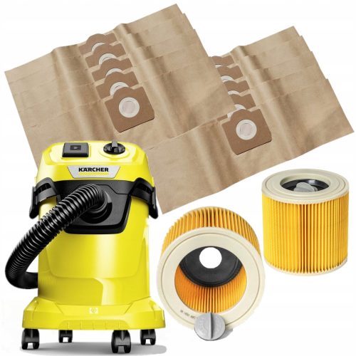 10x TÁSKA + SZŰRŐ KARCHER WD3 WD 3 200 MV3-hoz