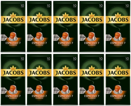 Jacobs Espresso 7 kapszulák a Nespresso 100dbs -hez