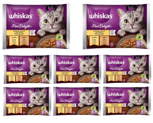 Konzerv macskáknak - Whiskas felnőtt baromfi -frikes 32x85 g zselében