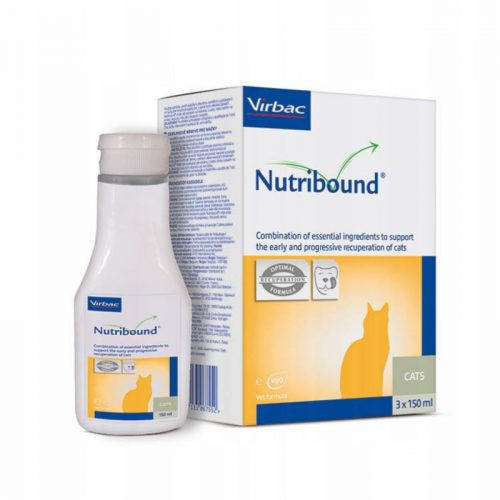 Kiegészítő macskaeledel - Nutribound macskák számára 3 x 150 ml