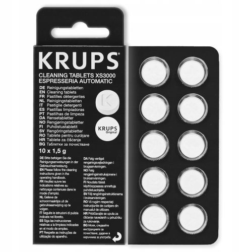  Krups tabletta a Krups XS3000 kávéfőző tisztításához, 10 db