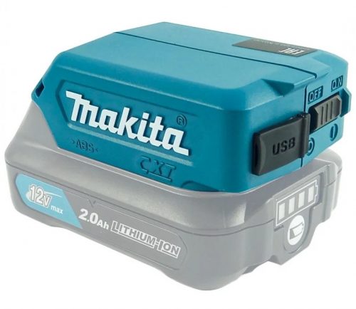 Tartalék akkumulátor - Makita DEAADP08 USB adapter 10,8 V 12 V MAKS CXT -ig