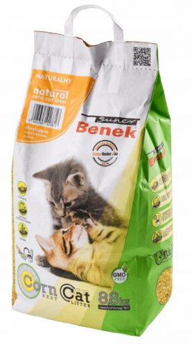 Alom nyulaknak és kis rágcsálóknak - Super Benek - Corn Cat Natural - 14 L