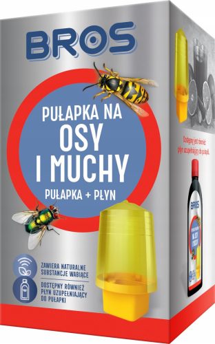  Csapda legyek, darazsak ellen Bros 0,46 kg 200 ml + DABSTER.PL ELdobható HDPE KESZTYŰ 2 db