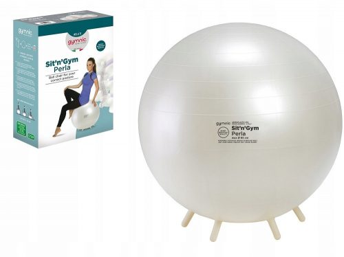  Gymnic labda fogantyúkkal 65 cm ekrü