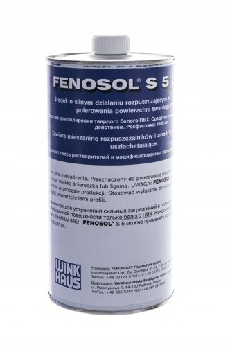 Fenosol S-5 PVCHAUS PVC Windows tisztításához !!