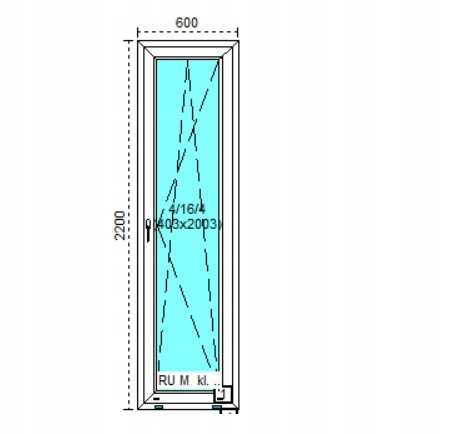 Ablak - Olcsó PVC futás PVC 60x220