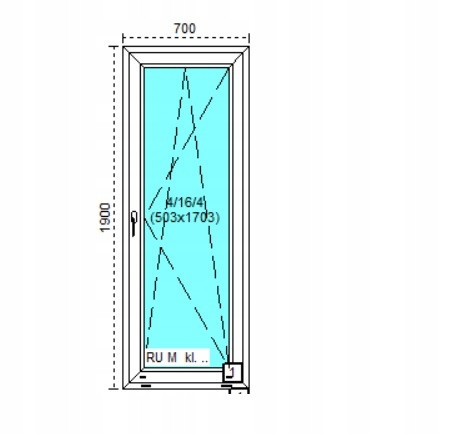 Ablak - Olcsó PVC Run PVC 70x190