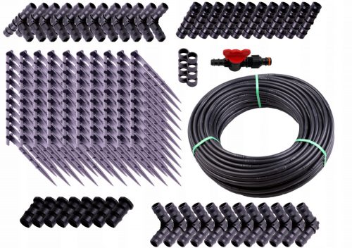 Csepegtető öntözés - 400m csepegtető vonalkészlet 150 tartozék 33 cm