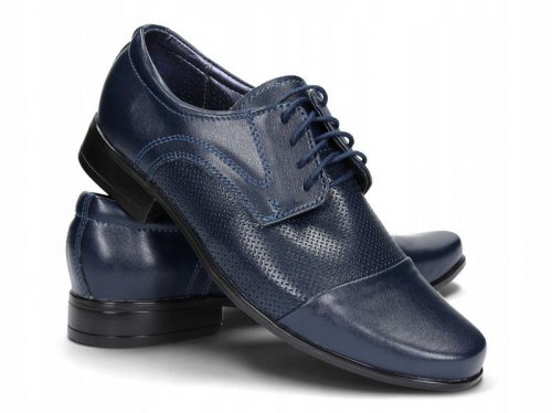 Gyermek csizma - FIÚK CIPŐK, FORMAL NAVY BLUE 34