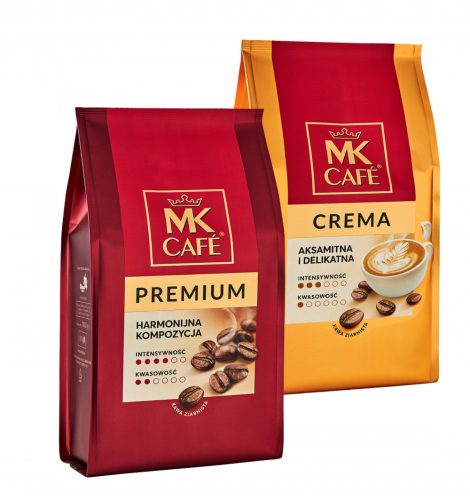 MK Cafe Premium és Crema 2x1 kg kávé kávé