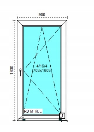 Ablak - Olcsó PVC Run PVC 90x180