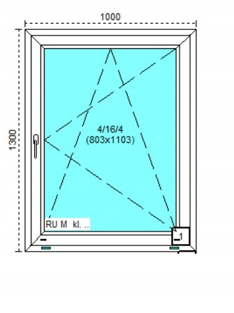 Ablak - Olcsó PVC Run PVC 100x130